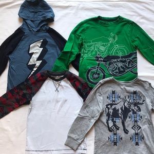 4 Gymboree long sleeve shirts